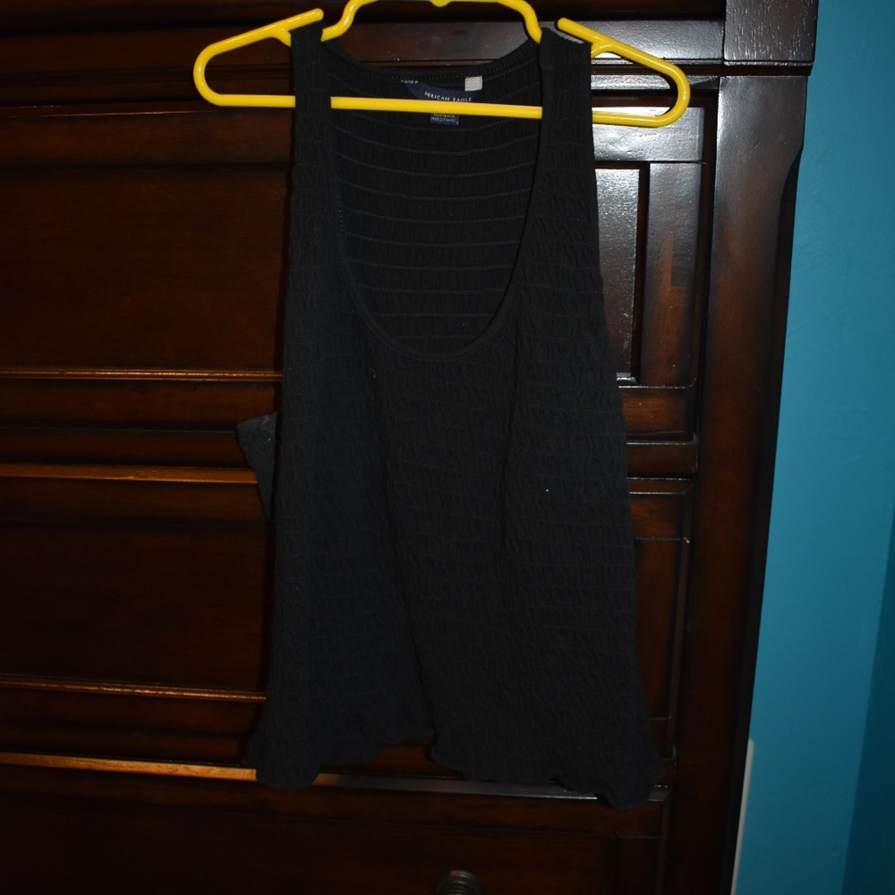 Black American eagle tank top